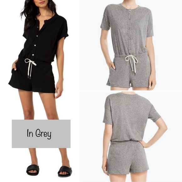 NWT N:Philanthropy Finn Romper, Heather Grey - Picture 1 of 9